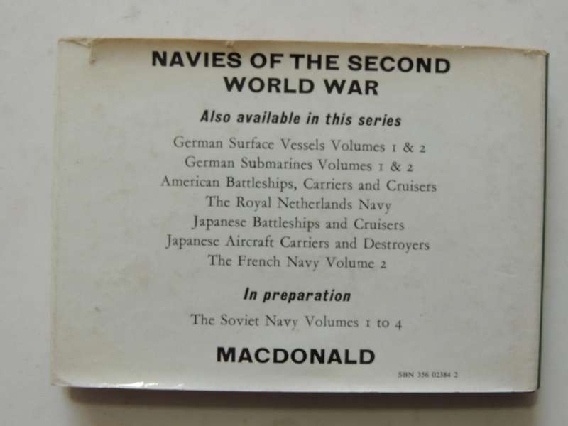 Navies Of The Second World War: The French Navy Vol 1 - Henri Le Masson
