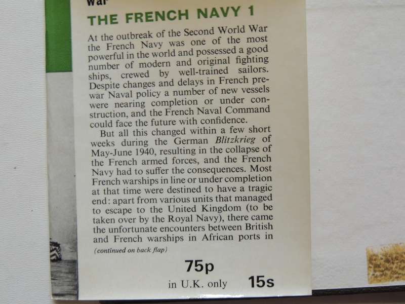 Navies Of The Second World War: The French Navy Vol 1 - Henri Le Masson