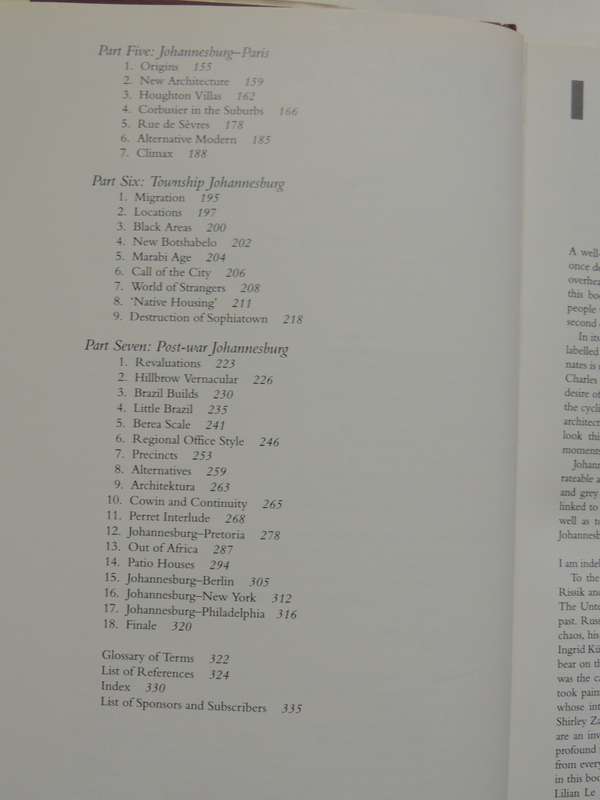 Johannesburg Style, Architecture & Society 1880's-1960s, Incl Wits Review Apr 2021 Vol 45 & .....
