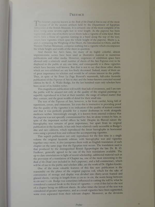 The Egyptian Book of the Dead, The Book of Going Forth by Day - Transl by Raymond Faulkner