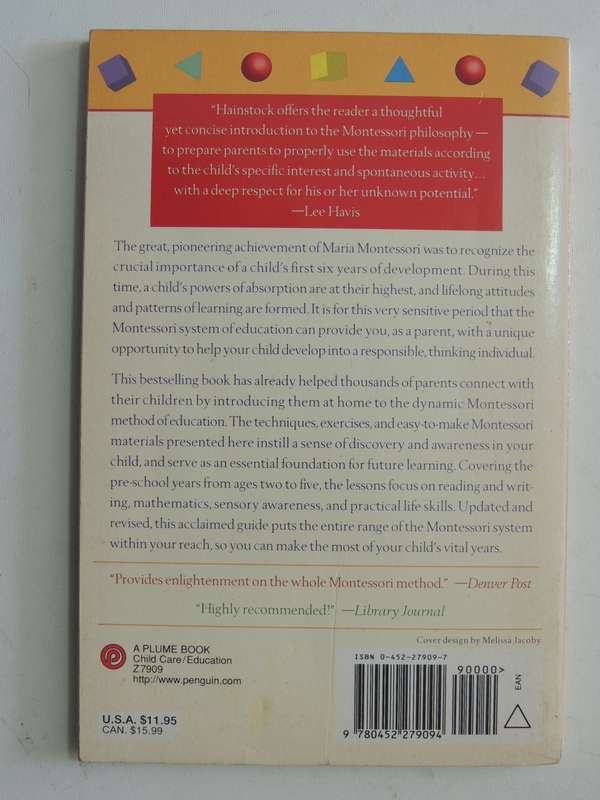 Teaching Montessori In The Home: The Pre-School Years - Elizabeth G. Hainstock   (Updated Edition)
