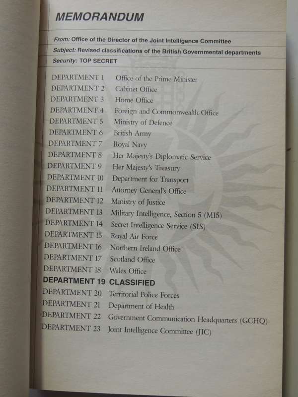 Department 19, They Don't Exist, but they save your life everyday- Will Hill