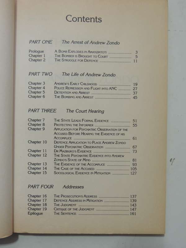 The Trial Of Andrew Zondo: A Sociological Insight - Fatima Meer