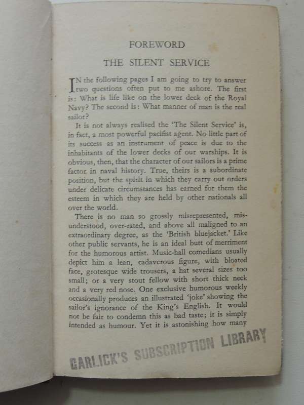 "Clear Lower Deck": An Intimate Study Of The Man Of The Royal Navy  - Sidney Knock  2nd Edition 1933