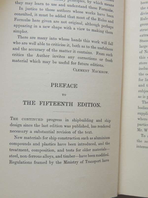 Mackrow's Naval Architect's Shipbuilder's Pocket Book: Formulae Rules And Tables For Marine Engineer