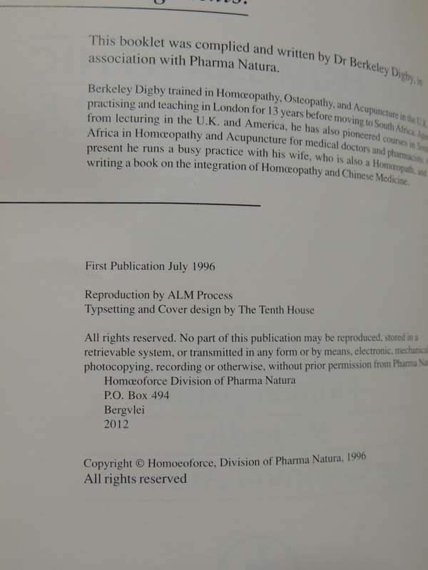 The Homoeopathic Family Guide:Classical Homoepathic Remedies For Common Ailments - Dr Berkeley Digby