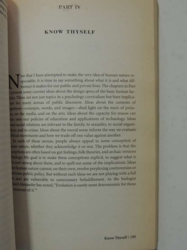 The Blank Slate- Stephen Pinker