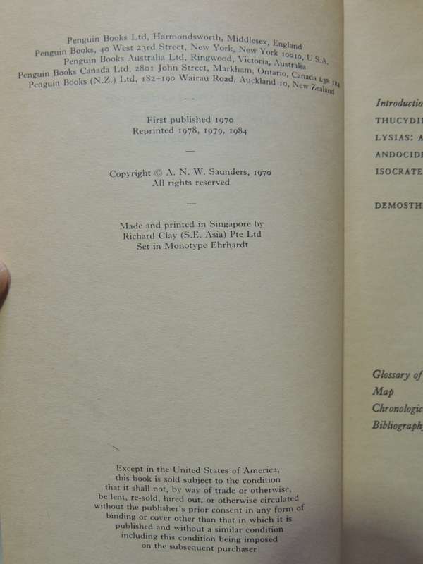 Greek Political Oratory - A.N.W. Saunders