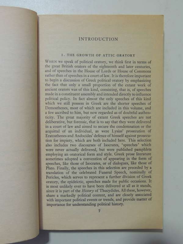 Greek Political Oratory - A.N.W. Saunders