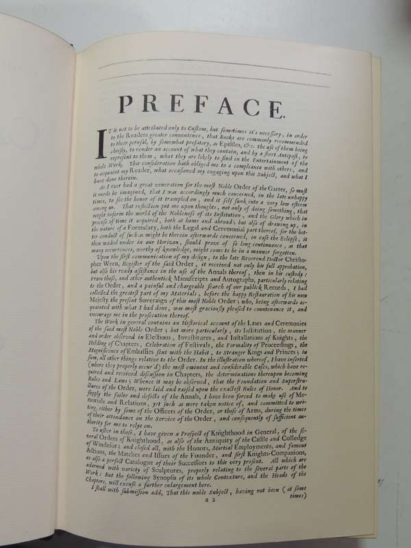 The Institution, Laws & Ceremonies of the Most Noble Order of the Garter, Facsimile Edition 1971,...