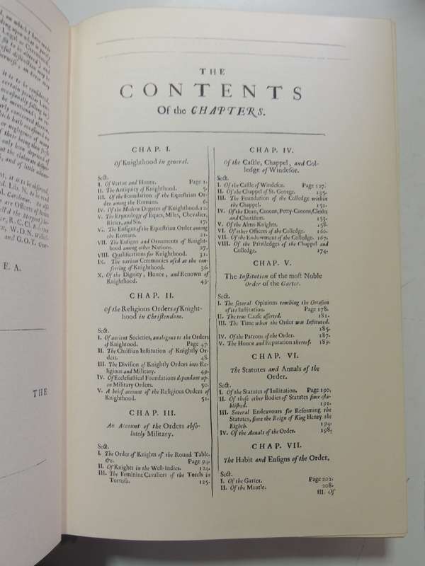 The Institution, Laws & Ceremonies of the Most Noble Order of the Garter, Facsimile Edition 1971,...