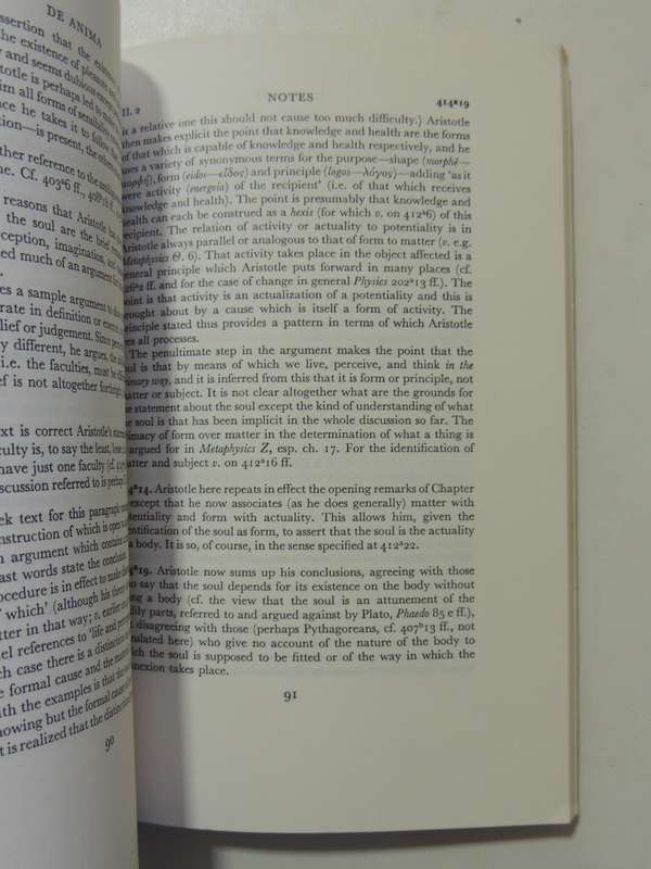 Aristotle's De Anima Books II & III - ed D.W. Hamlyn