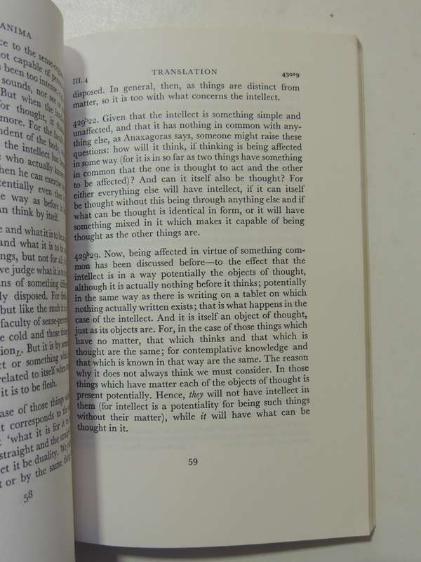 Aristotle's De Anima Books II & III - ed D.W. Hamlyn