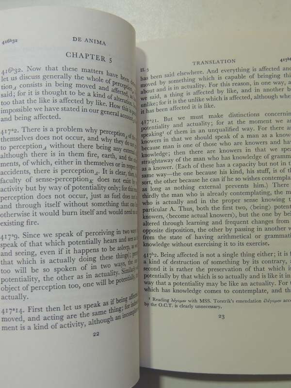 Aristotle's De Anima Books II & III - ed D.W. Hamlyn