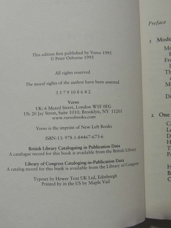 The Politics Of Time: Modernity & Avant-Garde - Peter Osbourne