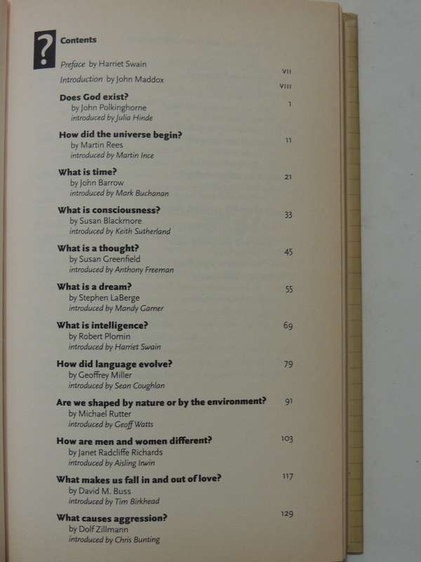 Big Questions In Science - ed Harriet Swain