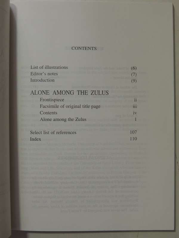 Alone Among The Zulus- Catherine Barter
