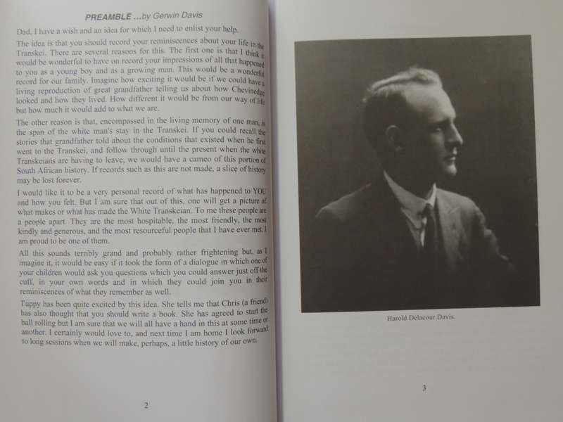 Memoirs Of A Transkei Trading Family - Harold & Grant Delacour Davis