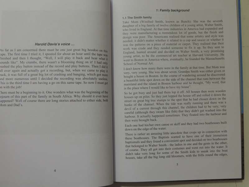 Memoirs Of A Transkei Trading Family - Harold & Grant Delacour Davis