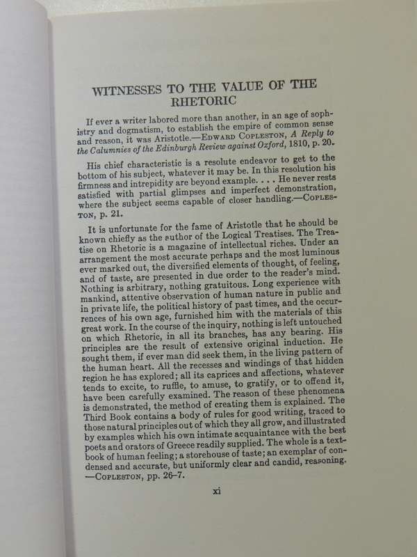 The Rhetoric Of Aristotle - Lane Cooper