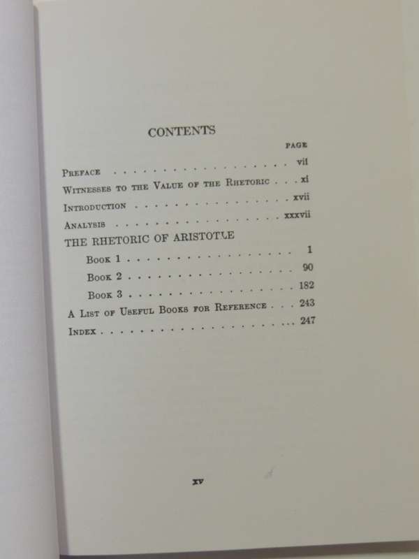 The Rhetoric Of Aristotle - Lane Cooper