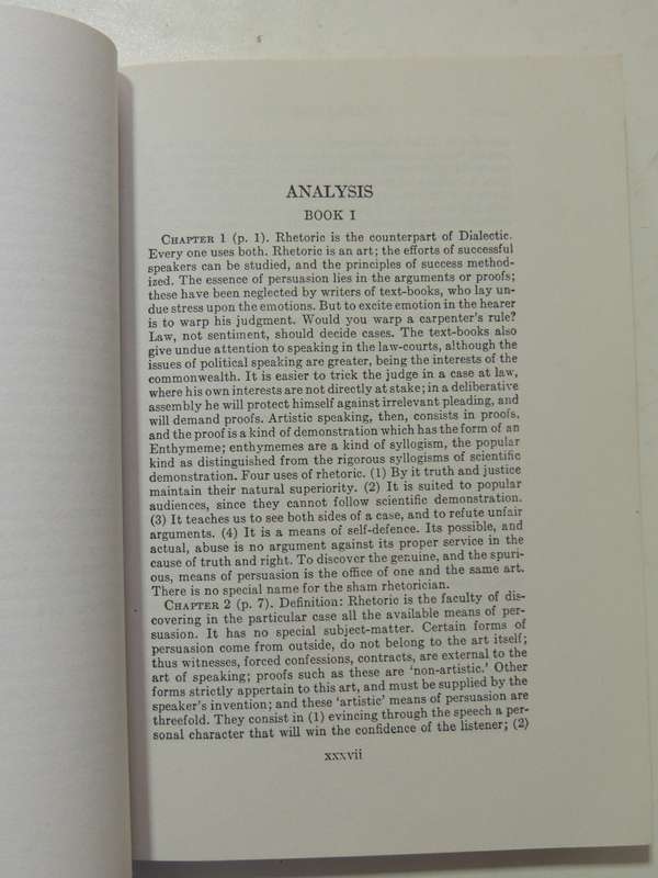 The Rhetoric Of Aristotle - Lane Cooper