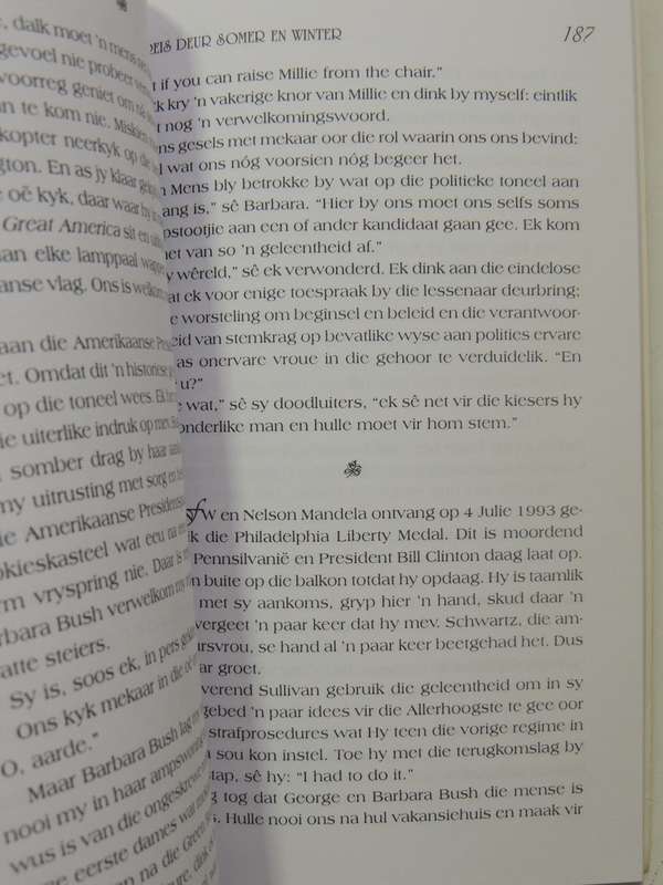 Marike: 'N Reis Deur Somer En Winter- Marike De Klerk   Oorvertel Deur Maretha Maartens  INSCRIBED