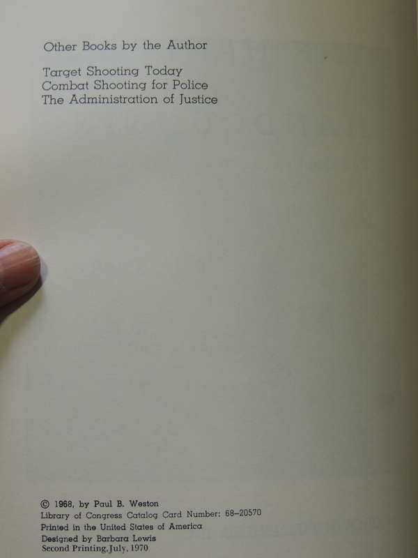 The Handbook Of Handgunning - Paul B.Weston
