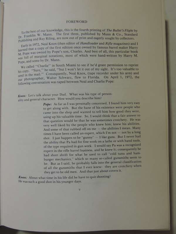 The Bullet's Flight: The Ballistics Of Small Arms - Franklin W. Mann