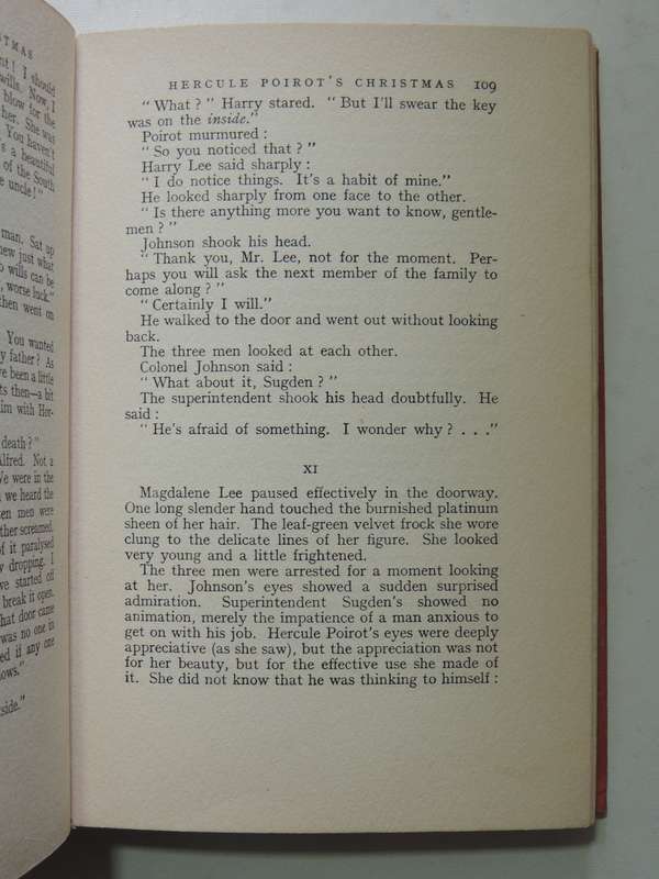 Hercule Poirot's Christmas - Agatha Christie   First Edition 1939 No D/J