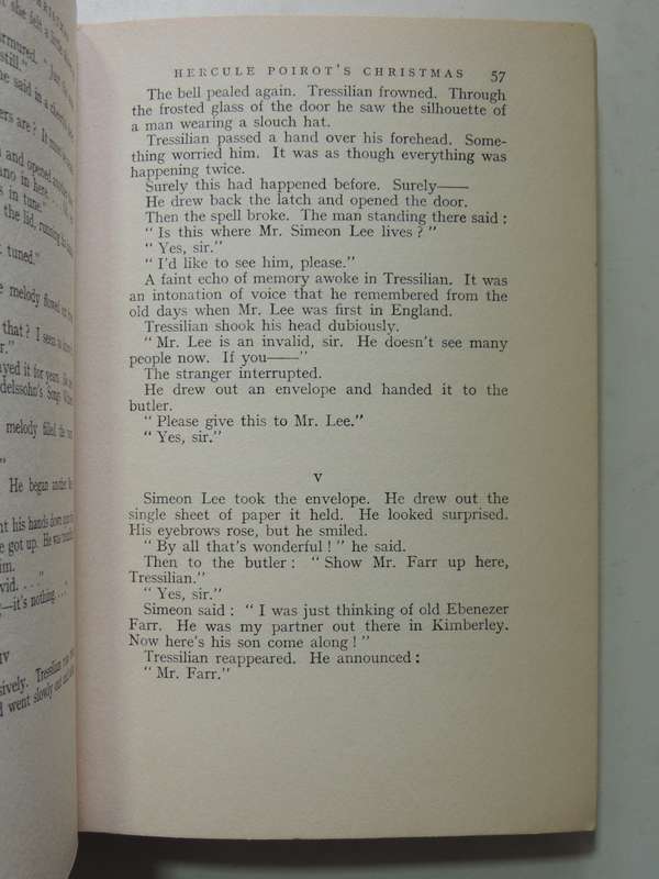 Hercule Poirot's Christmas - Agatha Christie   First Edition 1939 No D/J