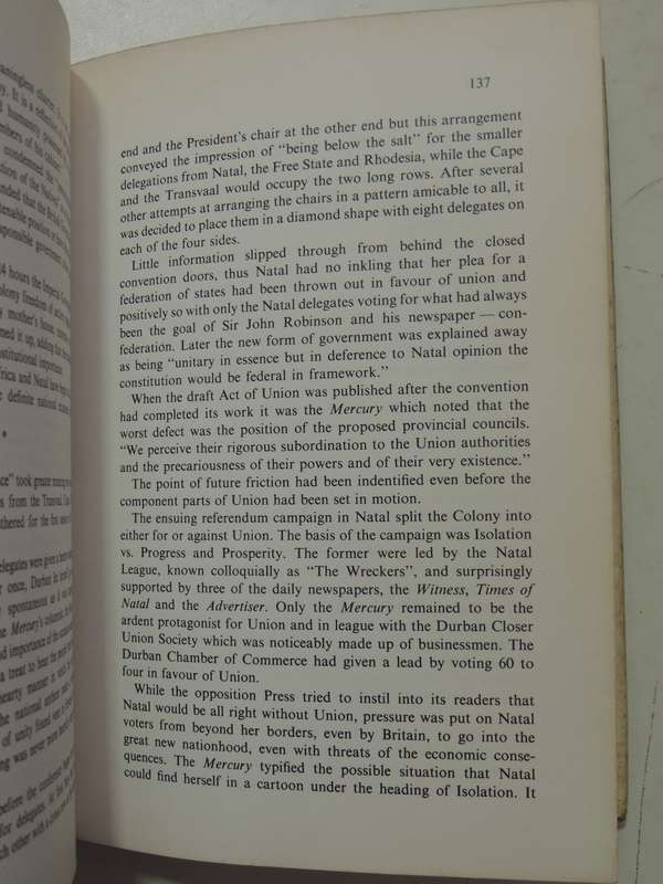 For The Love Of Natal: The Life And Times Of The Natal Mercury 1852-1977 - Terry Wilks