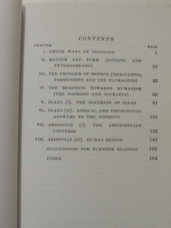 The Greek Philosophers From Thales To Aristotle - W.K.C. Guthrie