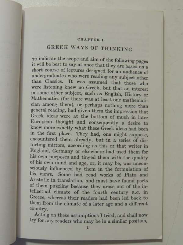 The Greek Philosophers From Thales To Aristotle - W.K.C. Guthrie