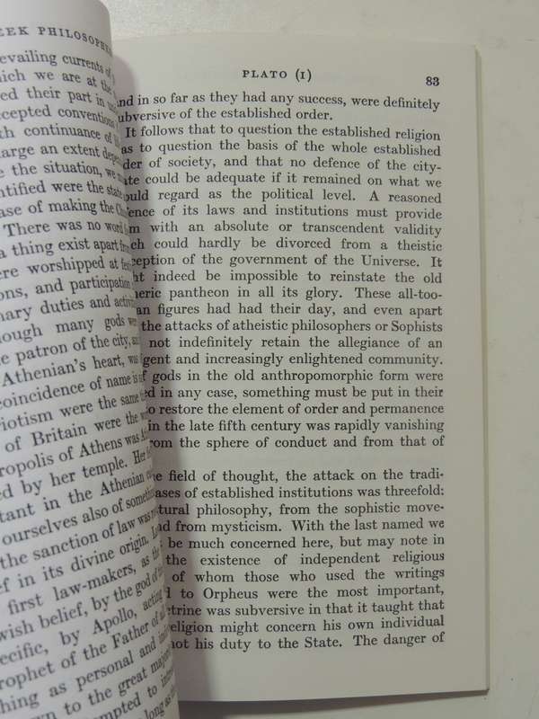 The Greek Philosophers From Thales To Aristotle - W.K.C. Guthrie