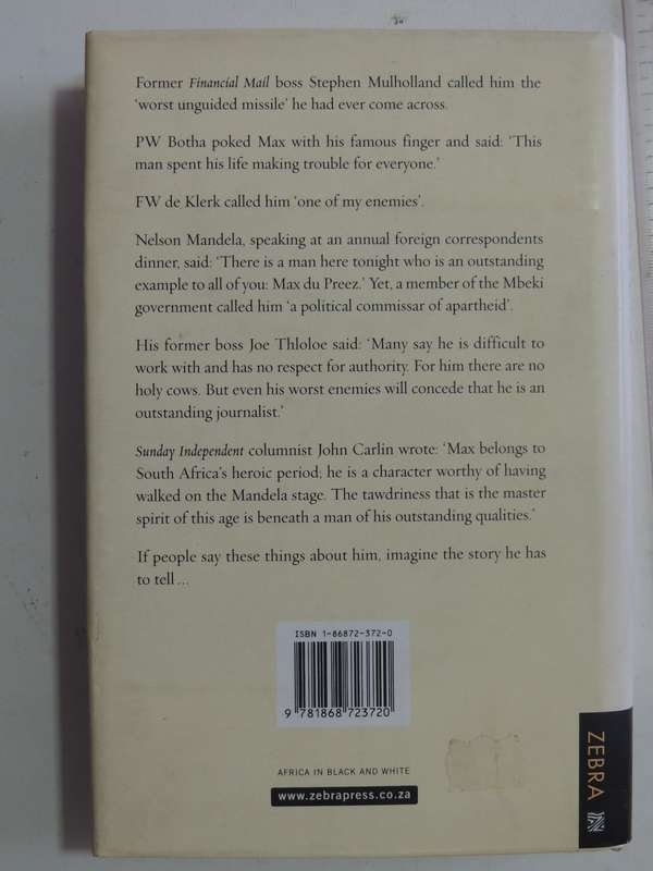 Pale Native: Memoirs Of A Renegade Reporter - Max Du Preez
