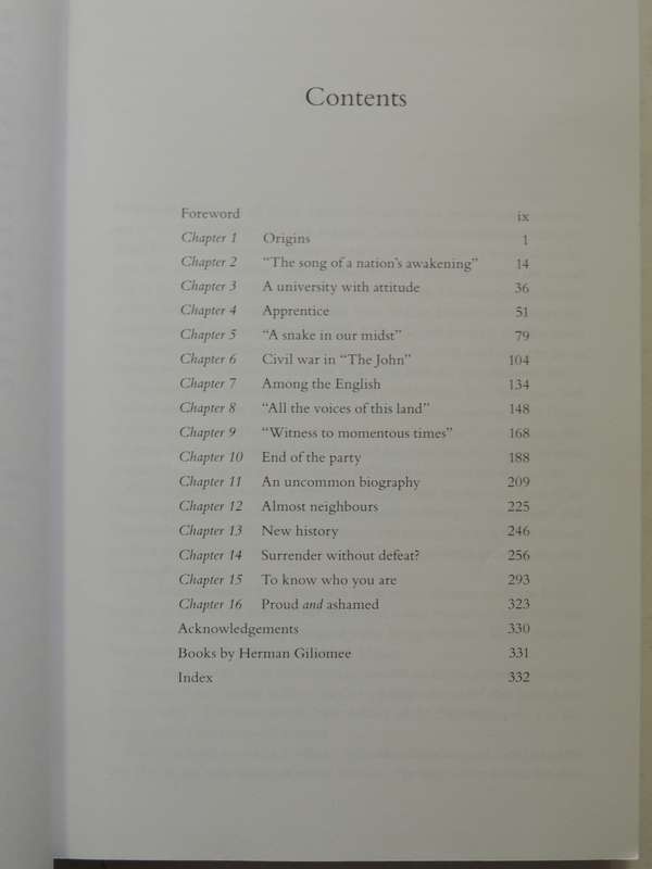 Hermann Giliomee: Historian - An Autobiography- Hermann Giliomee