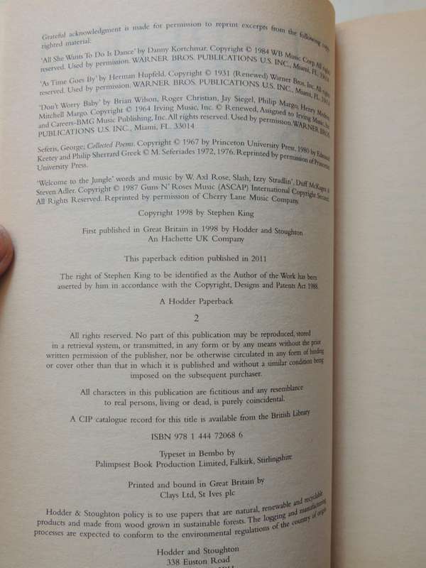 Bag of Bones - Stephen King