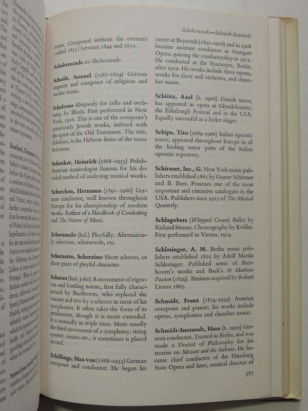 The Concise Encyclopedia Of Music And Musicians - ed Martin Cooper