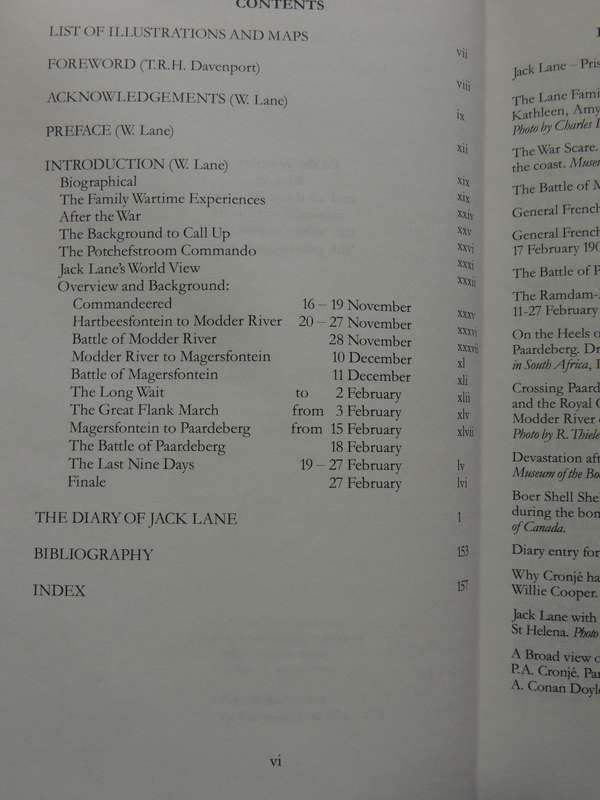 The War Diary Of Burgher Jack Lane 1899-1900 - ed William Lane