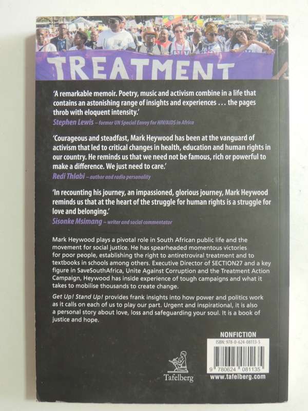 Get Up! Stand Up!: Personal Journeys Towards Social Justice - Mark Heywood  Inscribed