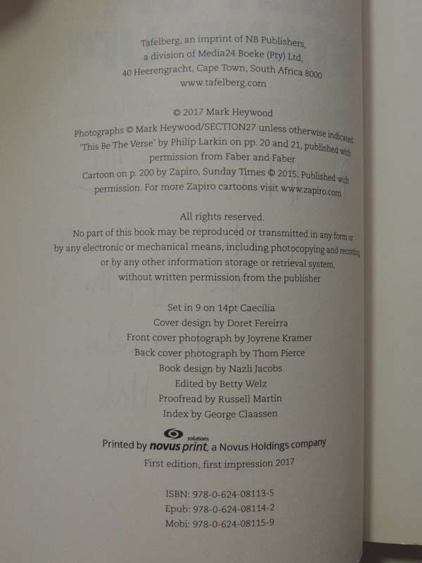 Get Up! Stand Up!: Personal Journeys Towards Social Justice - Mark Heywood  Inscribed