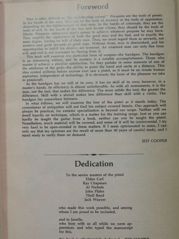 Cooper On Handguns: Complete Guide To Handguns - Jeff Cooper   SCARCE