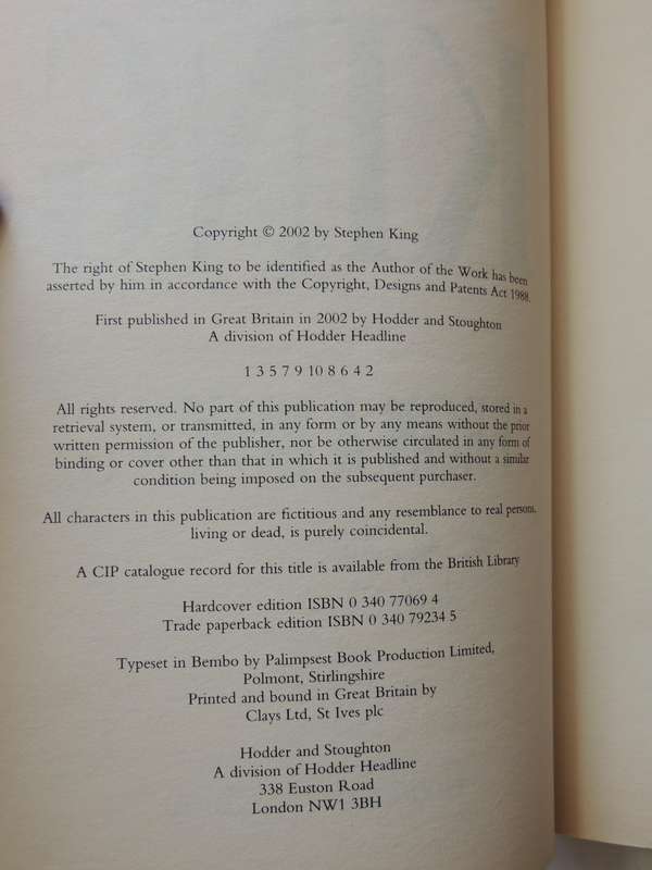 From a Buick 8Stephen King