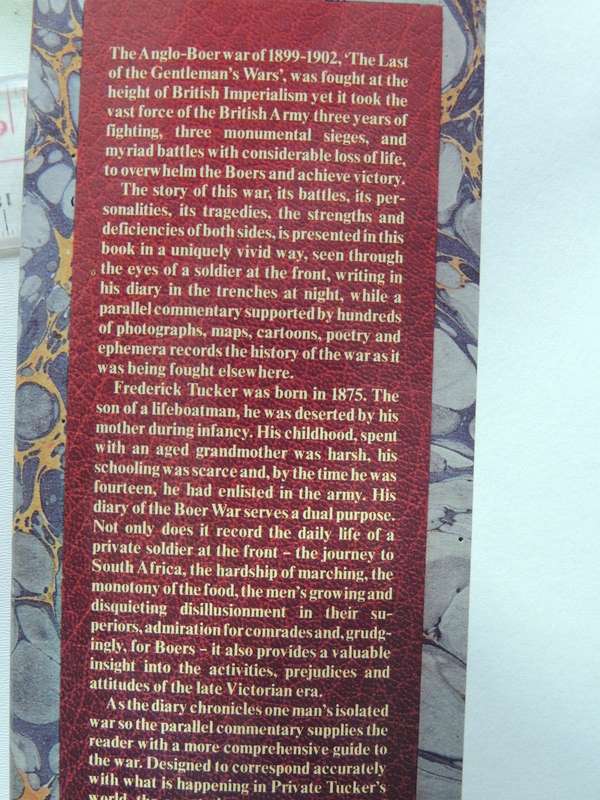 Private Tucker's Boer War Diary - Pamela Todd & David Fordham