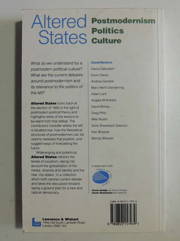 Altered States: Postmodernism, Politics, Culture - ed Mark Perryman