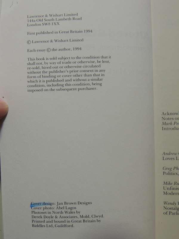 Altered States: Postmodernism, Politics, Culture - ed Mark Perryman