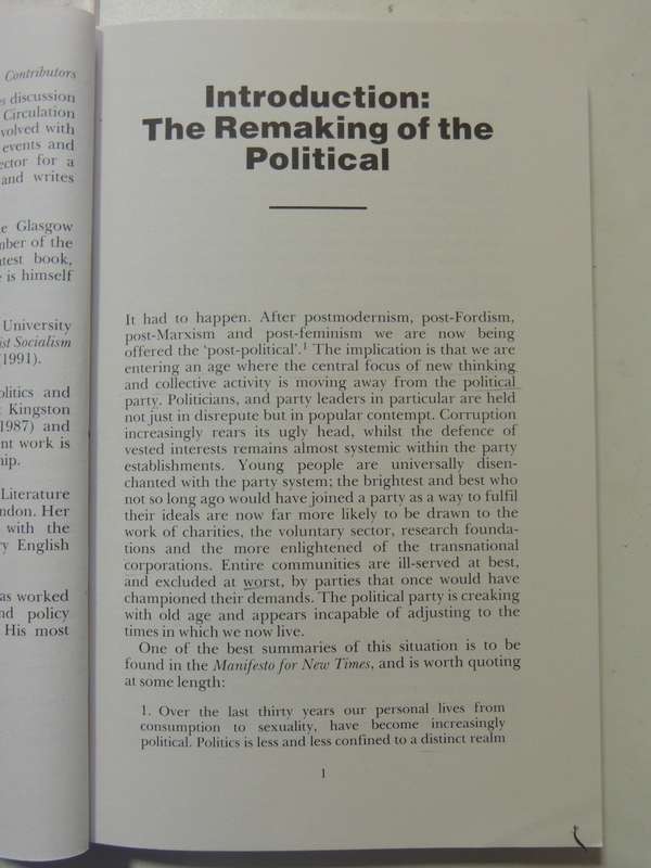 Altered States: Postmodernism, Politics, Culture - ed Mark Perryman