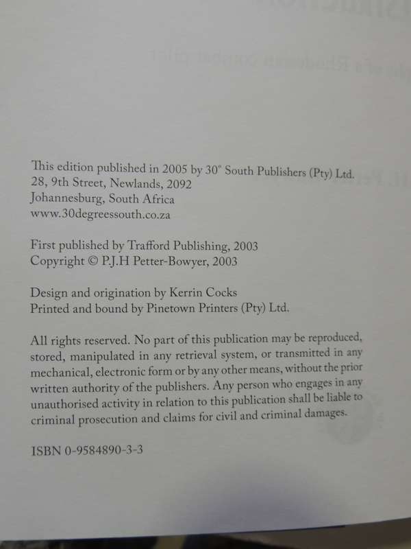 Winds Of Destruction - The Autobiography Of A Rhodesian Combat Pilot  P.J.H. Petter-Bowyer