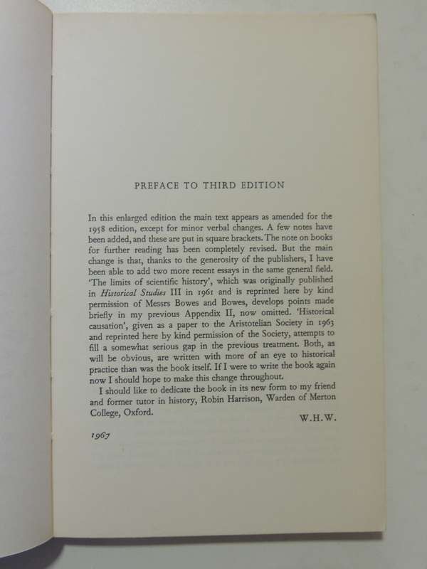 An Introduction To Philosophy Of History - W.H. Walsh